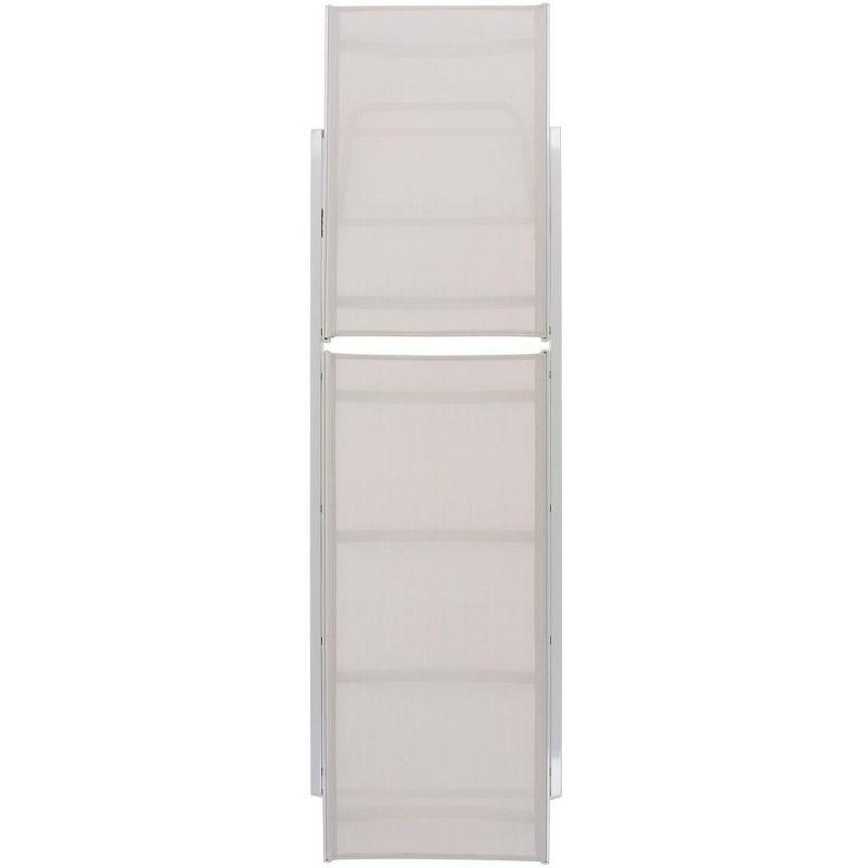 Fionne Sunlounger - Outdoor - PAT9038 - White/Beige -Safavieh