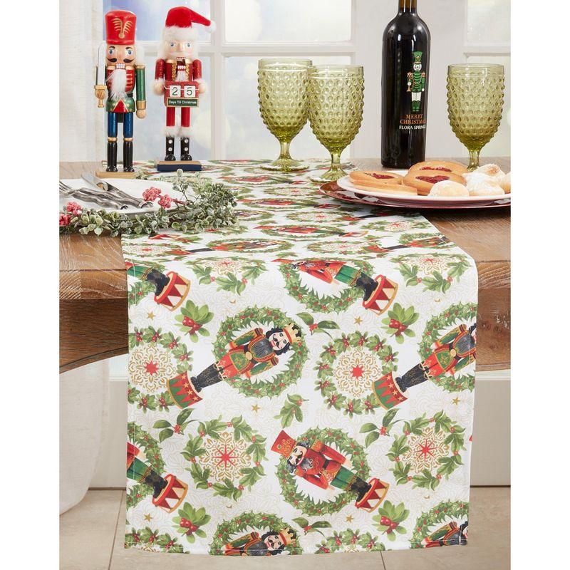 Saro Lifestyle Nutcracker Design Dining Table Runner