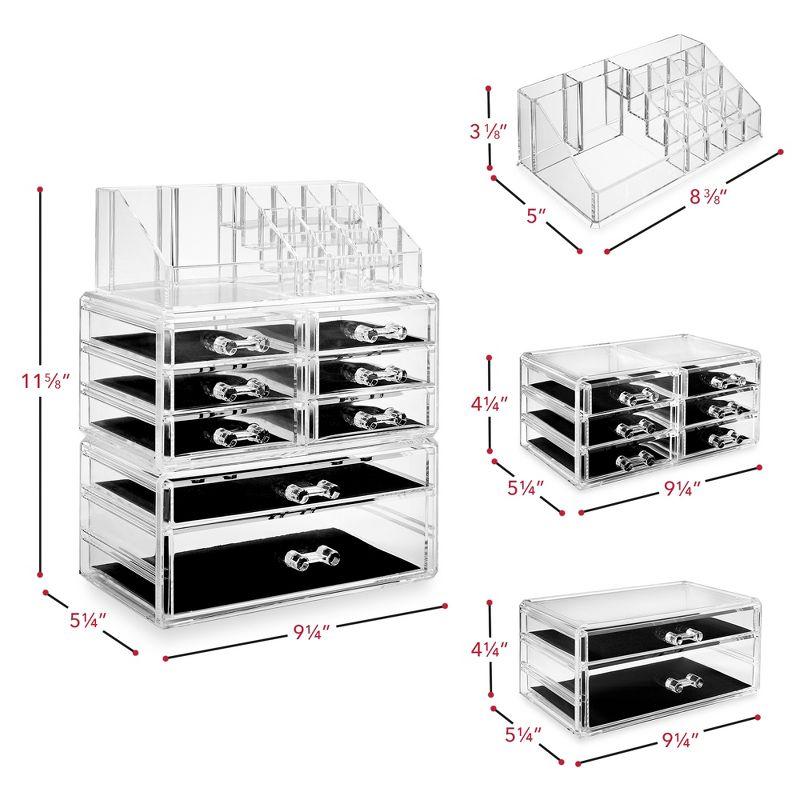 Acrylic 16 Compartment Makeup Organizer