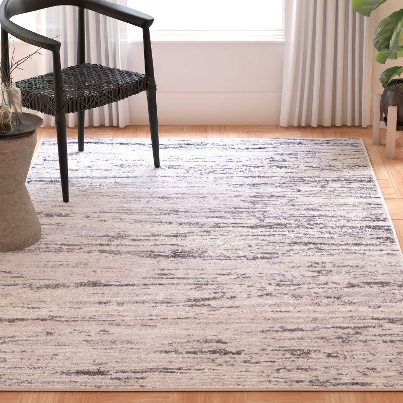 Amelia ALA768 Power Loomed Area Rug - Light Grey/Charcoal - 3'x3' - Safavieh.