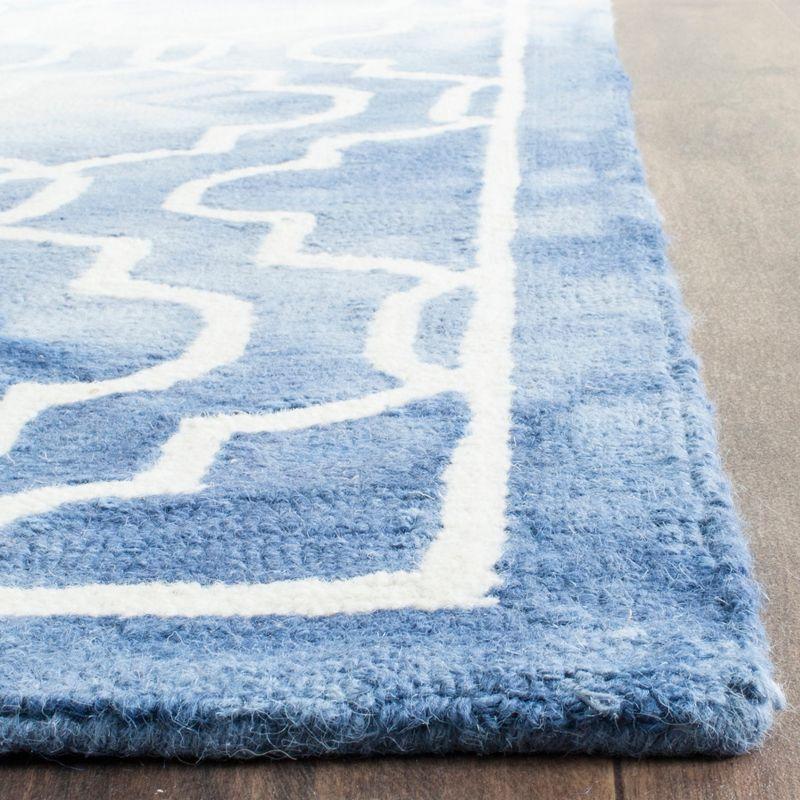 Dip Dye DDY539 Hand Tufted Indoor Accent Rug - Blue/Ivory - 4'x6' - Safavieh
