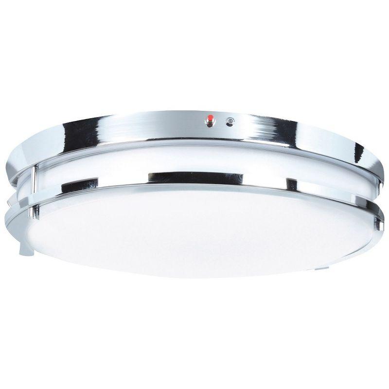 Solero Brushed Steel LED Flush Mount Ceiling Light