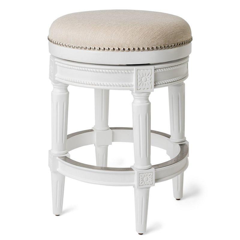 Maven Lane Maven Lane Pullman Backless Stool with Fabric Upholstery