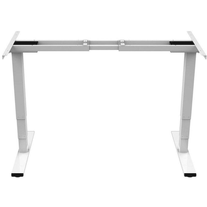 Monoprice Dual Motor 3-Stage Sit-Stand Desk, v2, White | Ergonomic Work From Home, Office, Workstation Stand up Desk - Workstream Collection