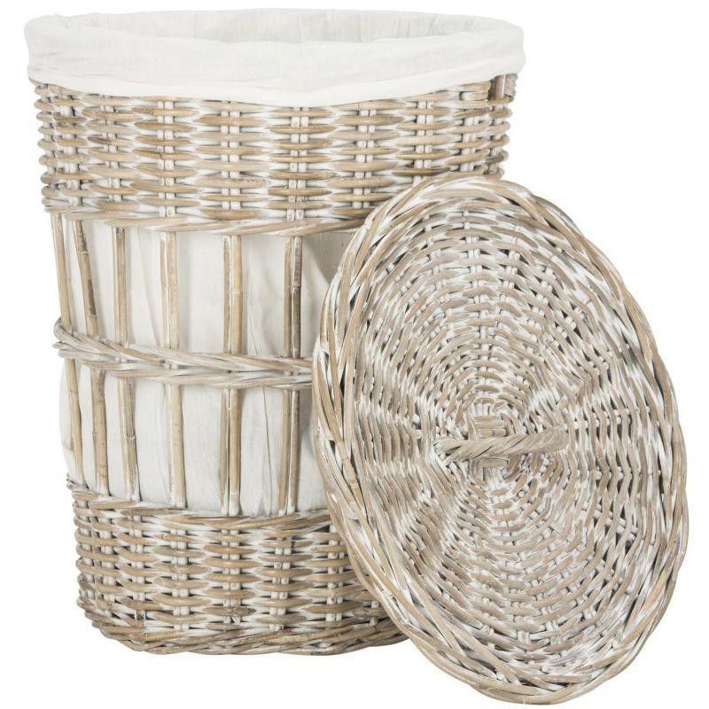 Maggy Laundry Basket - White/White Washed - Safavieh