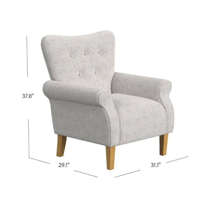 Rolled Arm Accent Chair - HomePop