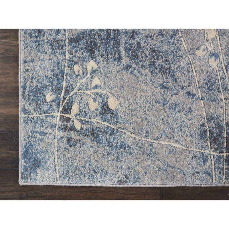 Nourison Somerset 2'6" x 4' Silver Blue Indoor Rug