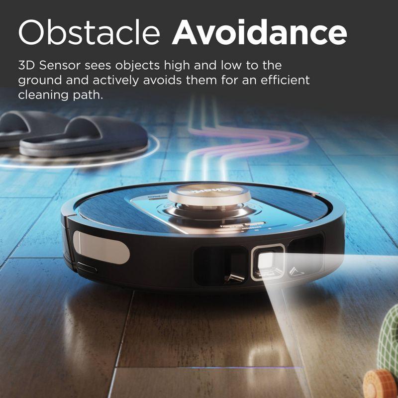 Shark Detect Pro Self-Empty Robot Vacuum with Bagless, 60-day Capacity HEPA Base, 3 Detect & React Technologies, Auto Deep-Clean on Carpets and Hardfloors, NeverStuck Tech, Wi-Fi Black/Bronze