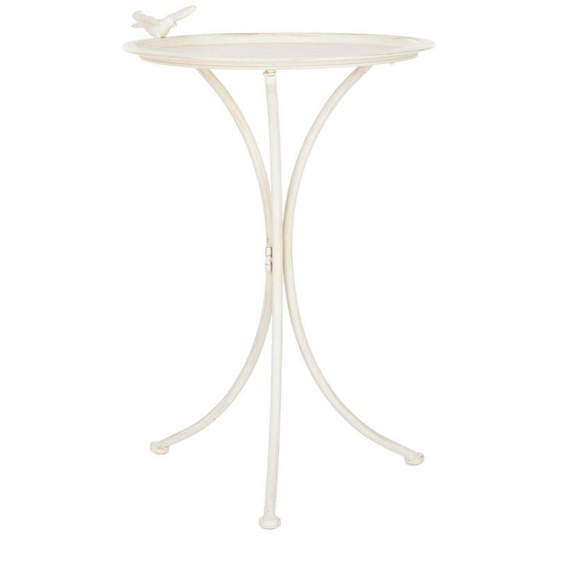 Kensi Outdoor Bird Bath - Pearl White - Safavieh