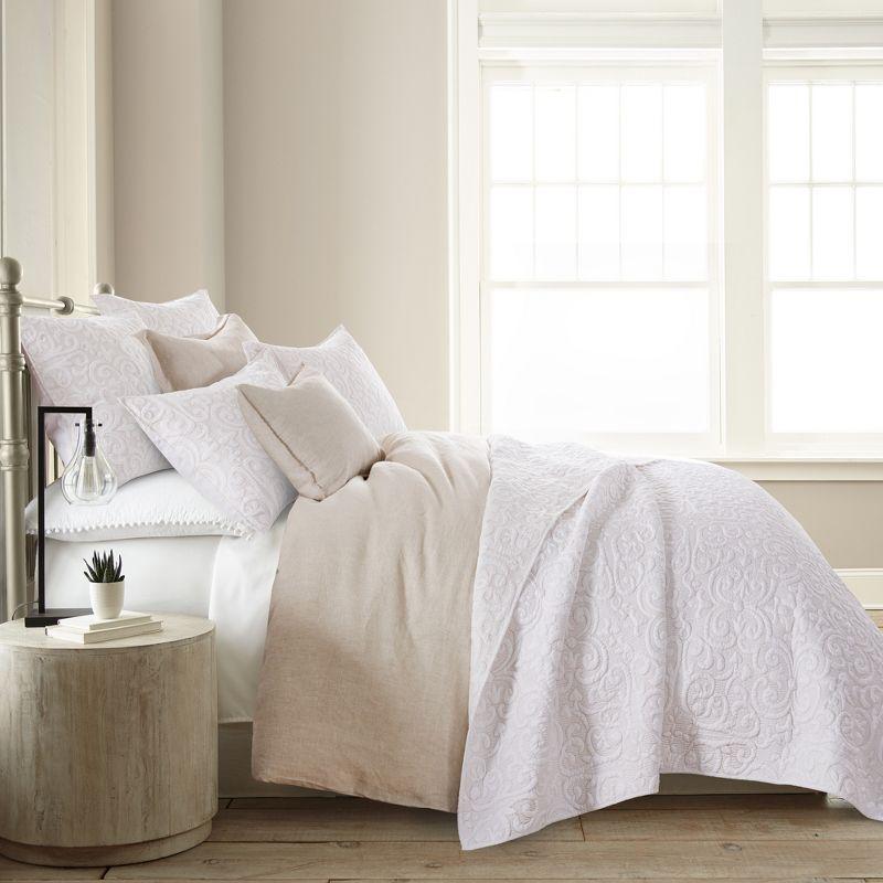 Sherbourne Taupe Stitch - One King Quilt - Levtex Home