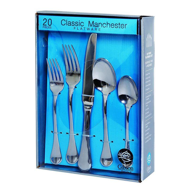 Gibson Manchester 20-Piece Stainless Steel Flatware Set