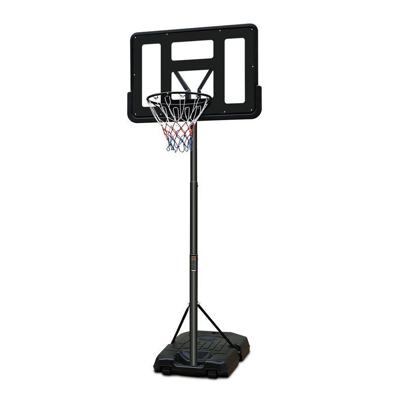 Portable Adjustable Height Basketball Hoop with 44" Backboard