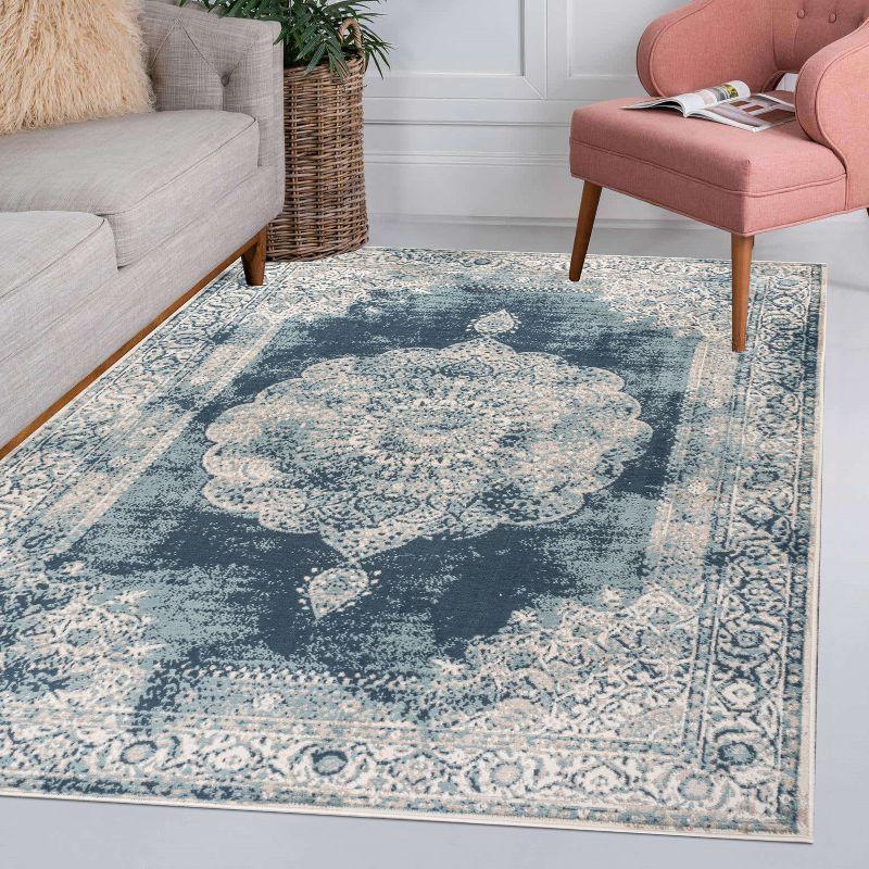 Rosalia Cottage Medallion Indoor Area Rug - JONATHAN Y