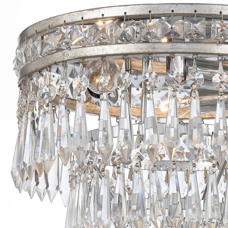 Crystorama Lighting Mercer 3 - Light Flush Mount in  Olde Silver