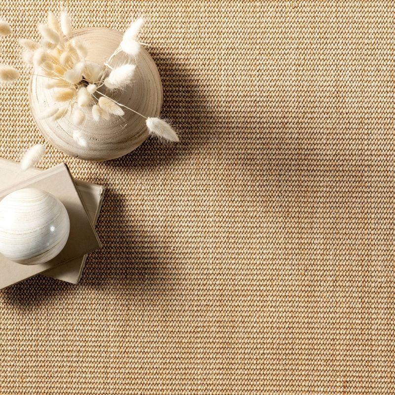 3'x5' Machine Woven orsay sisal Accent Rug Beige - nuLOOM: Modern Indoor Low Pile Skid-Resistant Area Rug