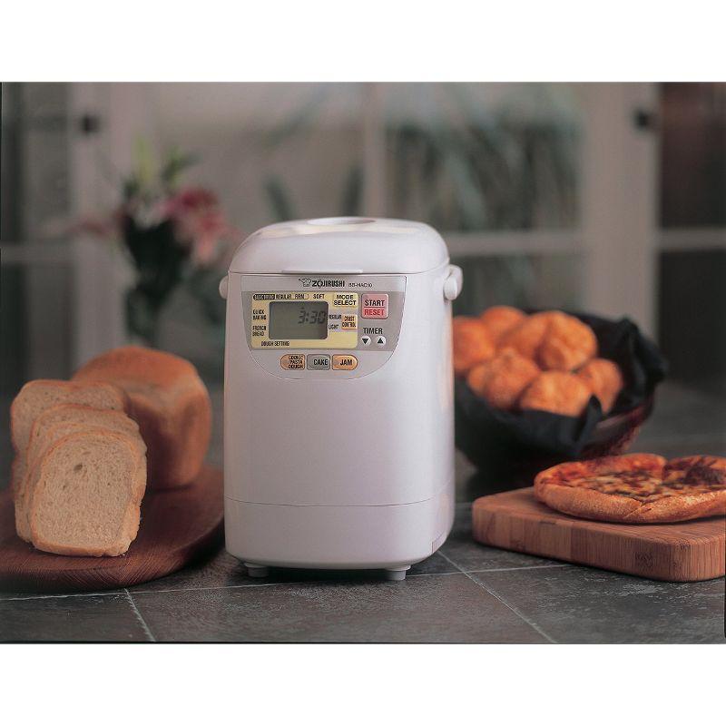 Zojirushi Home Bakery Bread Baker - BB-HAC10WZ: 8 Settings, 1 lb Capacity, Delay Timer, Digital Control, White