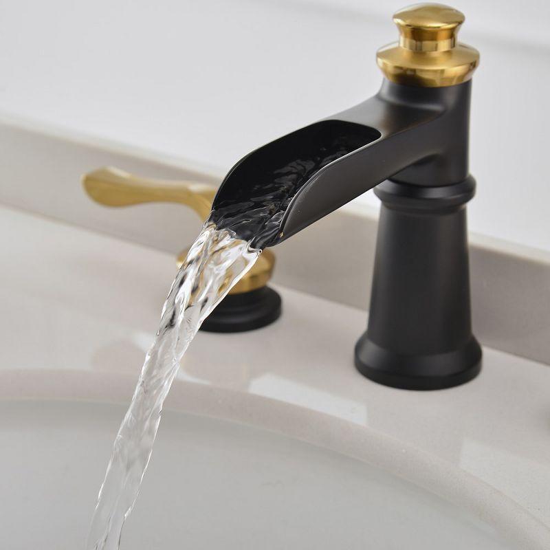 8-16 Inch 3 Holes 2 Handle Widespread Bathroom Sink Faucet