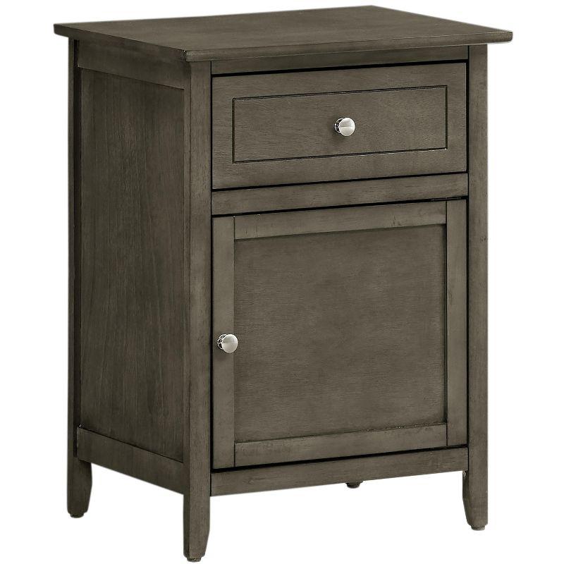 Passion Furniture Lzzy 1-Drawer Nightstand (25 in. H x 19 in. W x 15 in. D)