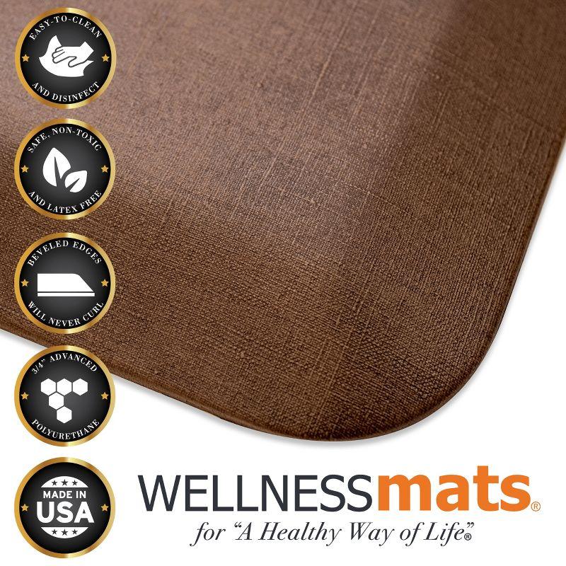 WellnessMats 72"x24"x3/4" Anti-Fatigue Ergonomic Support Pad, Antique Light Linen