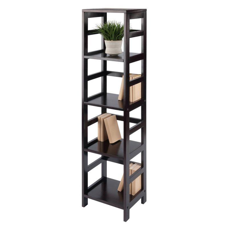 55" 4 Section Narrow Bookshelf Espresso - Winsome