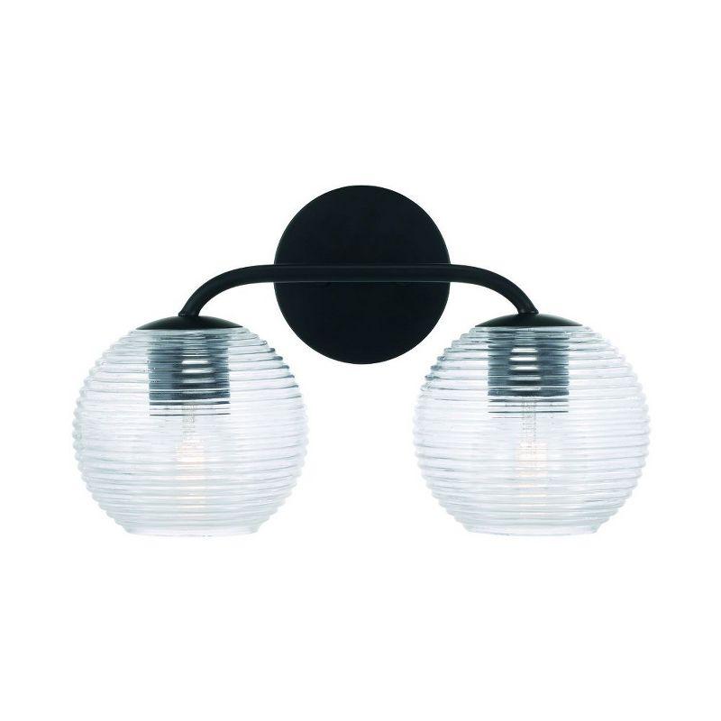 Capital Lighting Dolan 2 - Light Vanity in  Matte Black