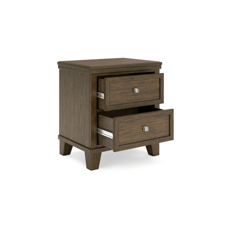 Shawbeck Brown 2-Drawer Transitional Nightstand