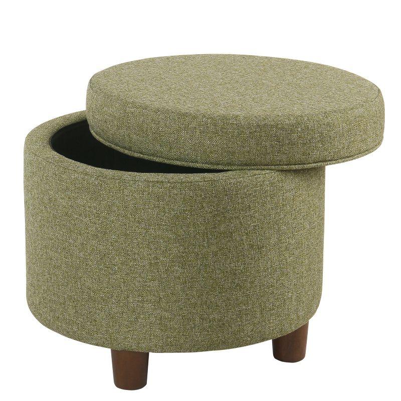 Round Storage Ottoman - Homepop