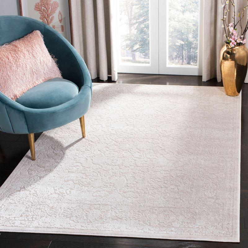 Reflection RFT667 Power Loomed Area Rug - Creme/Ivory - 4'x6' - Safavieh.