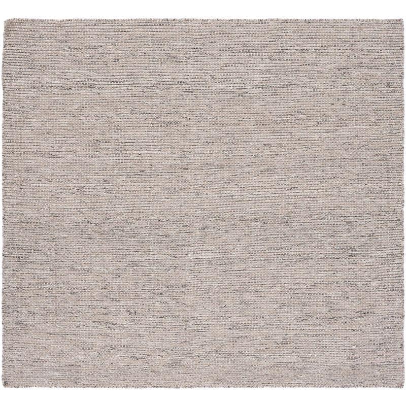 Ivory Hand-Tufted Wool Square Area Rug