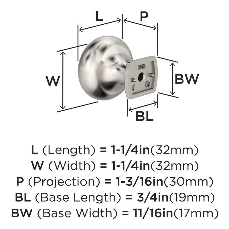 Amerock Surpass Cabinet or Furniture Knob, 1-1/4 inch (32mm) Diameter