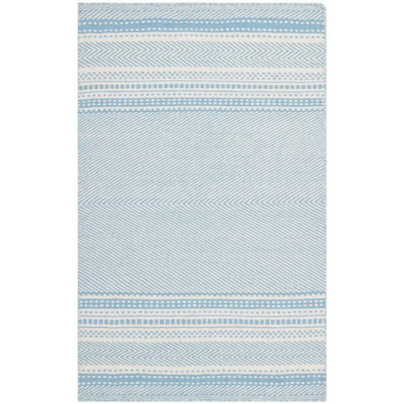 Grice Kilim Hand Woven Flat Weave Wool Striped Rug