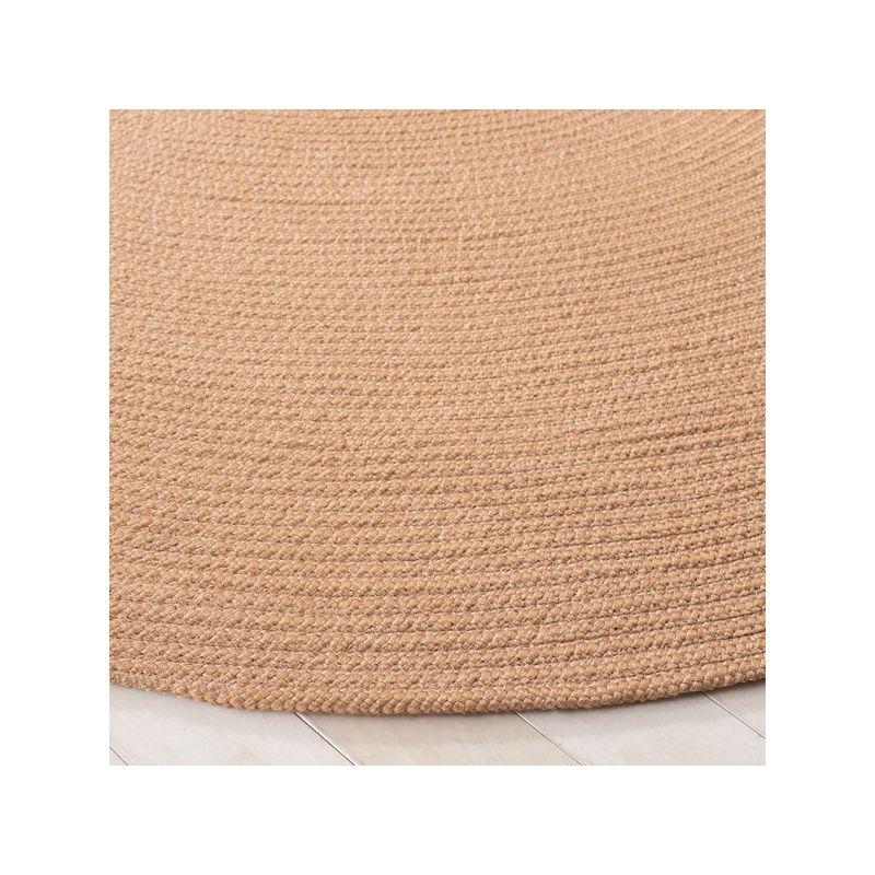 Braided BRD402 Hand Woven Area Rug - Tan - 7' round - Safavieh.