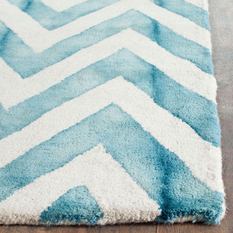 Dip Dye DDY715 Hand Tufted Area Rug - Ivory/Turquoise - 8'x10' - Safavieh.