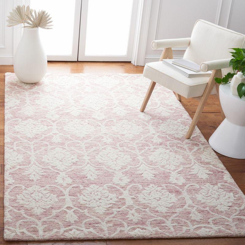 Ivory Elegance Round Hand-Tufted Wool Area Rug - 36 in