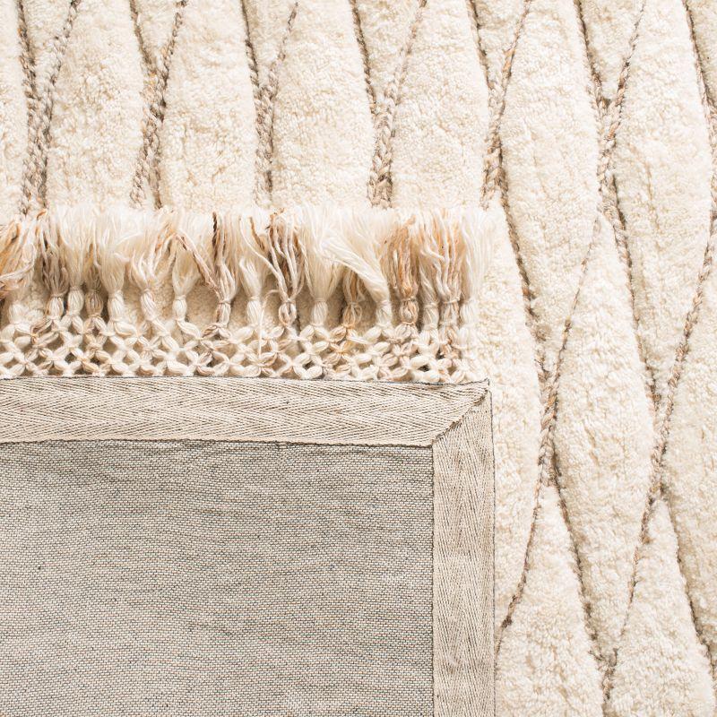 Casablanca CSB656 Hand Tufted Area Rug - Ivory/Brown - 8'x10' - Safavieh.