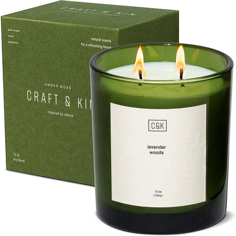 Craft & Kin Premium Soy Candle Lavender Woods