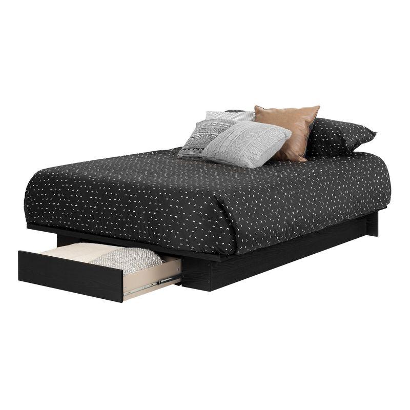 Holland Platform Bed with Drawer - South Shore