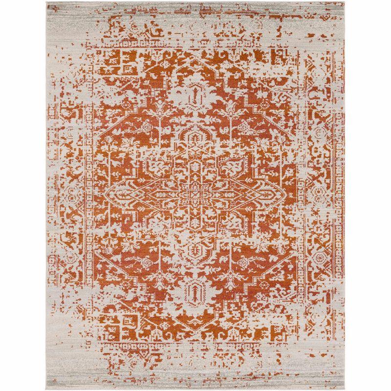 Hauteloom Rectangle Area Rug   Burgundy