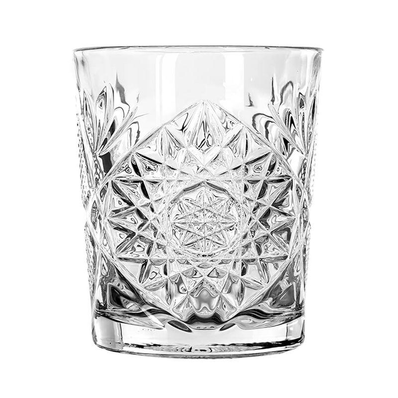 Libbey Classic Libbey Cocktail Hobstar Double Old Fashioned Glasses, 12 oz. (Set of 4)