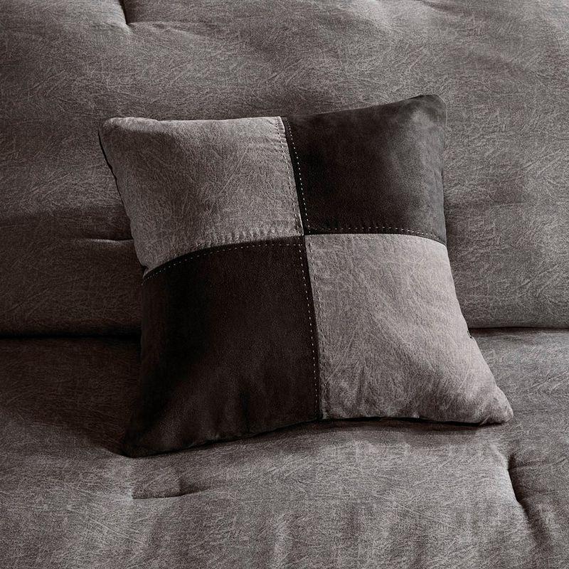 Madison Park Boone 7 Piece Faux Suede Comforter Set