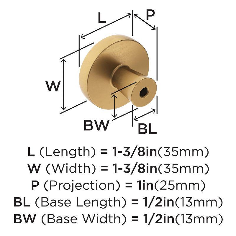 Destine 1 3/8" Diameter Round Knob