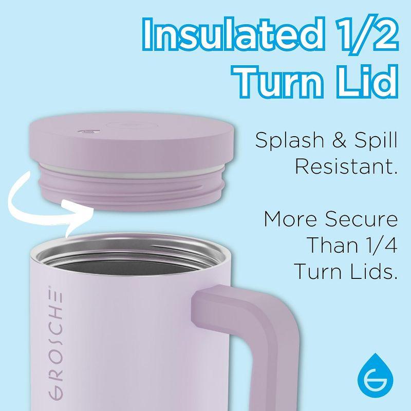 Grosche GROSCHE ASPEN 40oz Tumbler with Handle and Straw, Insulated Tumbler (Pack of 2)