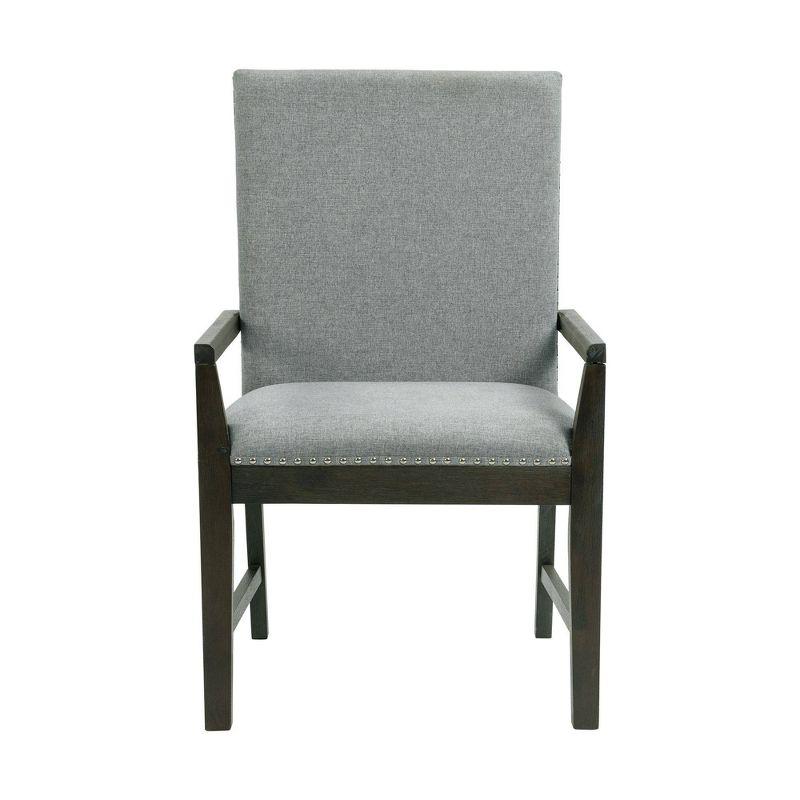 Set of 2 Holden Standard Height Armchairs: Upholstered, Nailhead Trim - Picket House Furnishings