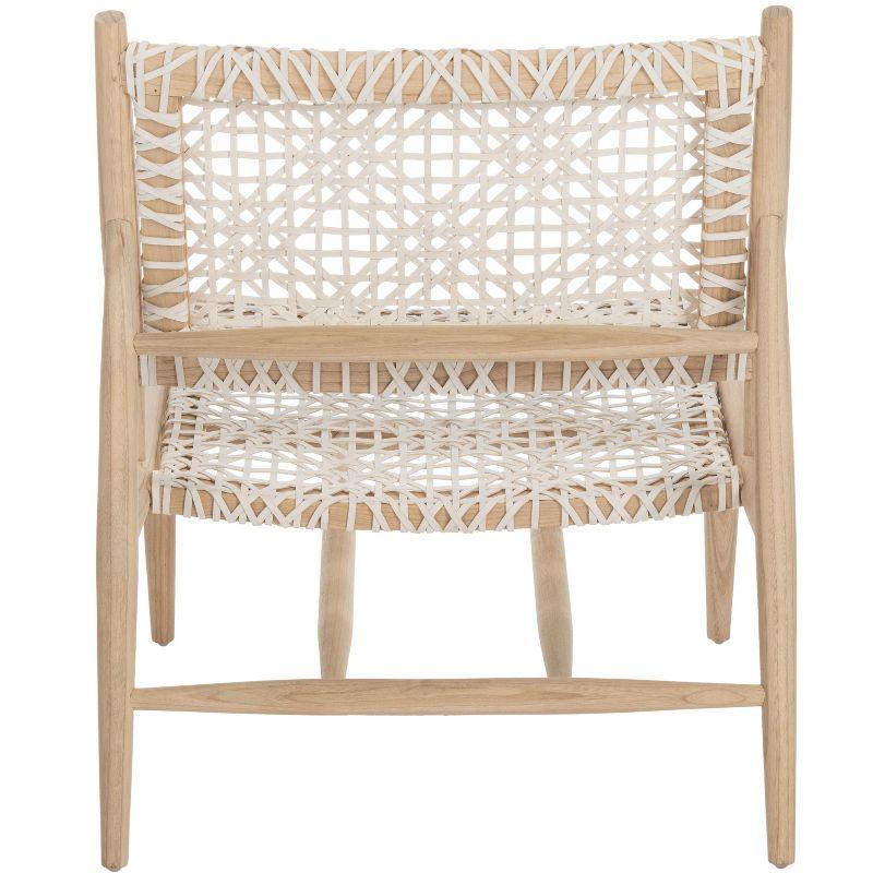 Bandelier Accent Chair - ACH1000 - Light Natural/White - Safavieh