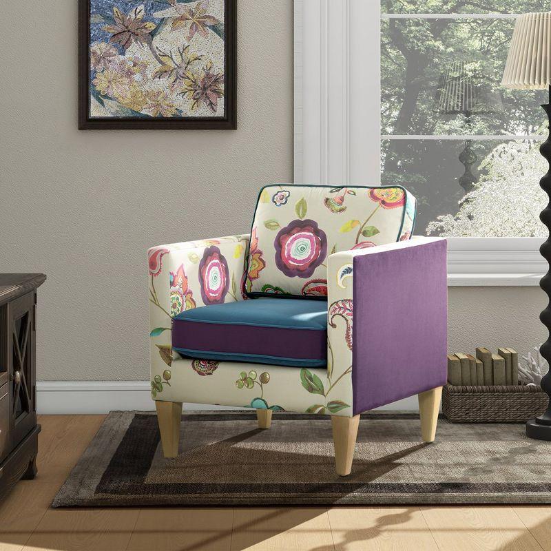 Jennifer Taylor Home Mamba 28" Patchwork Accent Chair