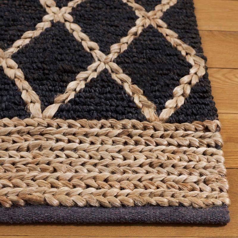 Natural Fiber NF951 Hand Loomed Runner Rug - Charcoal - 2'6"x8' - Safavieh.