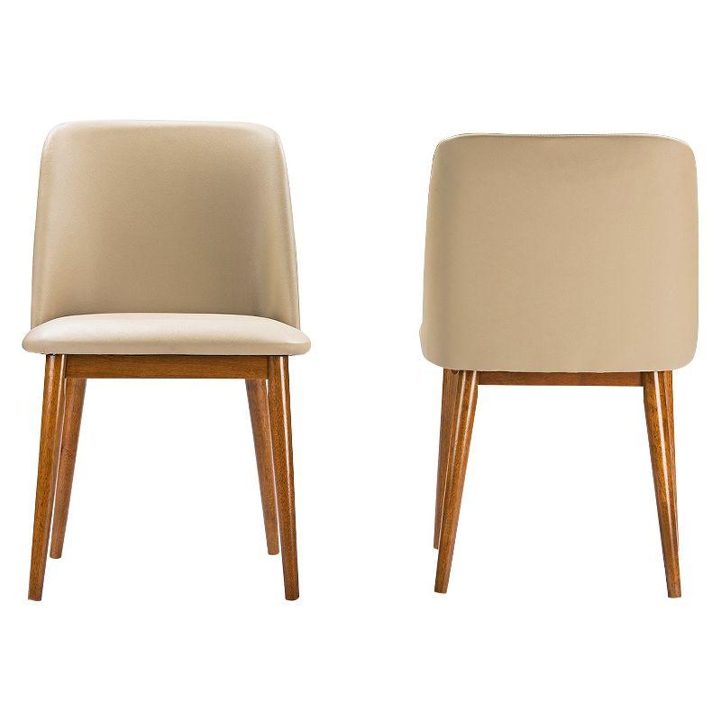 George Oliver Eli 18'' H Faux Leather Upholstered Side Chair (Set of 2)