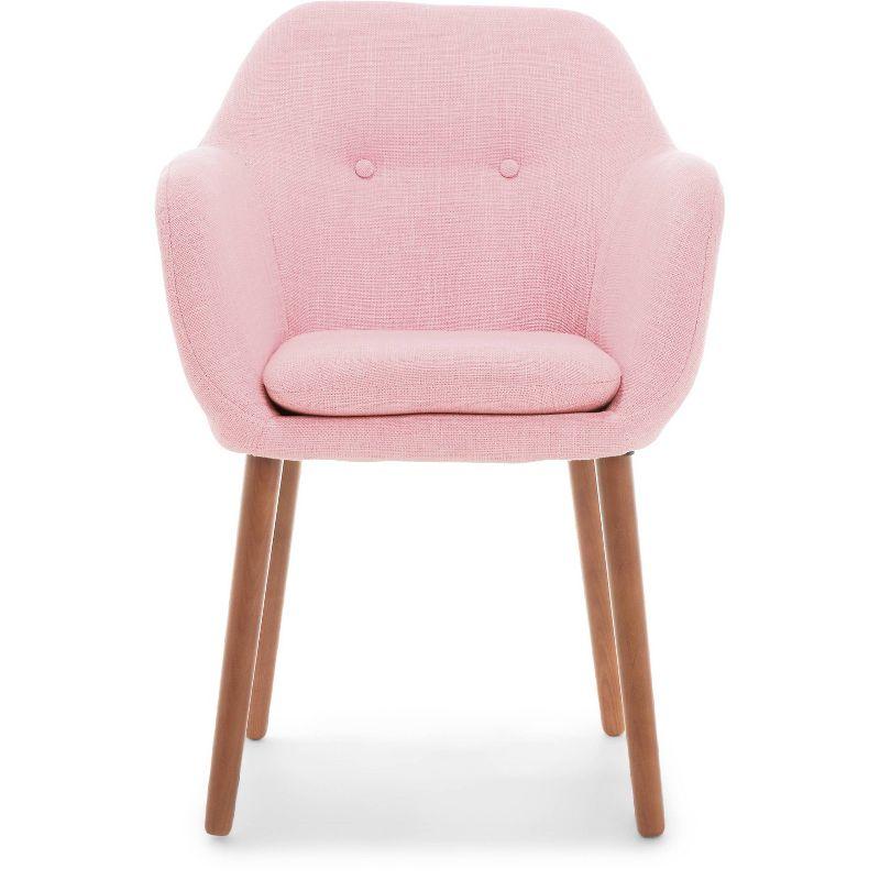 Elle Decor Adore Decor Roux Mid-Century Accent Chair for Home Office or Living Room