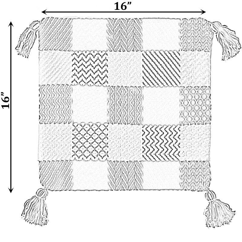 DEERLUX Gingham Throw Pillow