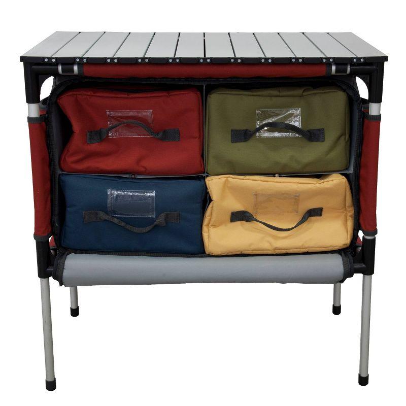 Camp Chef Mountain Series Table and Organizer - Red